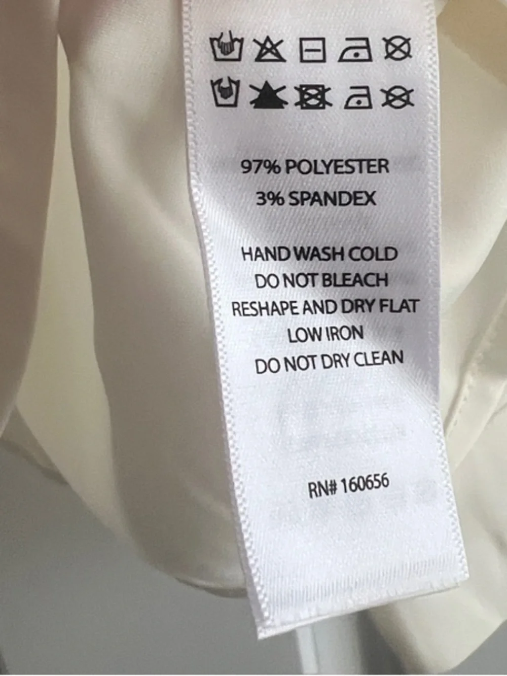 Cream Silk Button-Front Blouse - Picture 4 of 6